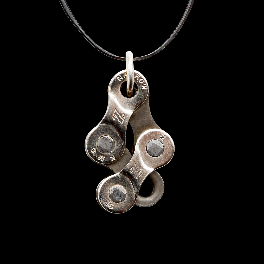 Bikeman Upcycled Bike Chain Pendant