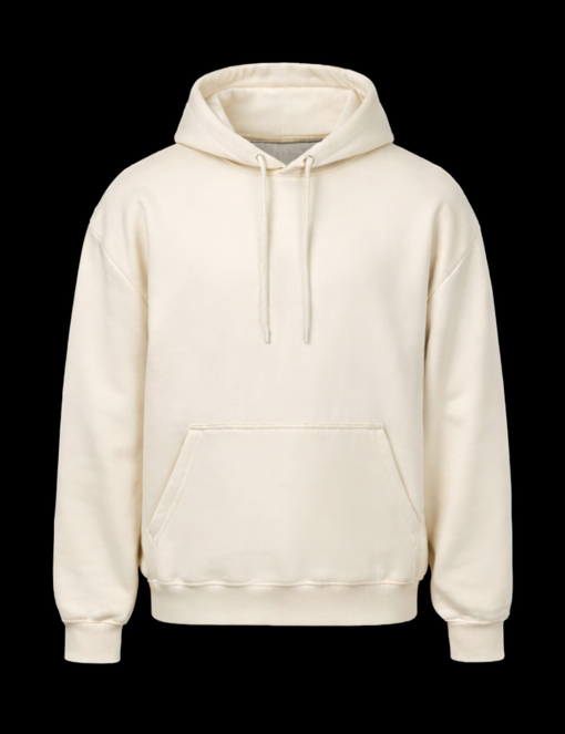 GUILTY Puff Print Oversized Hoodie – Cream